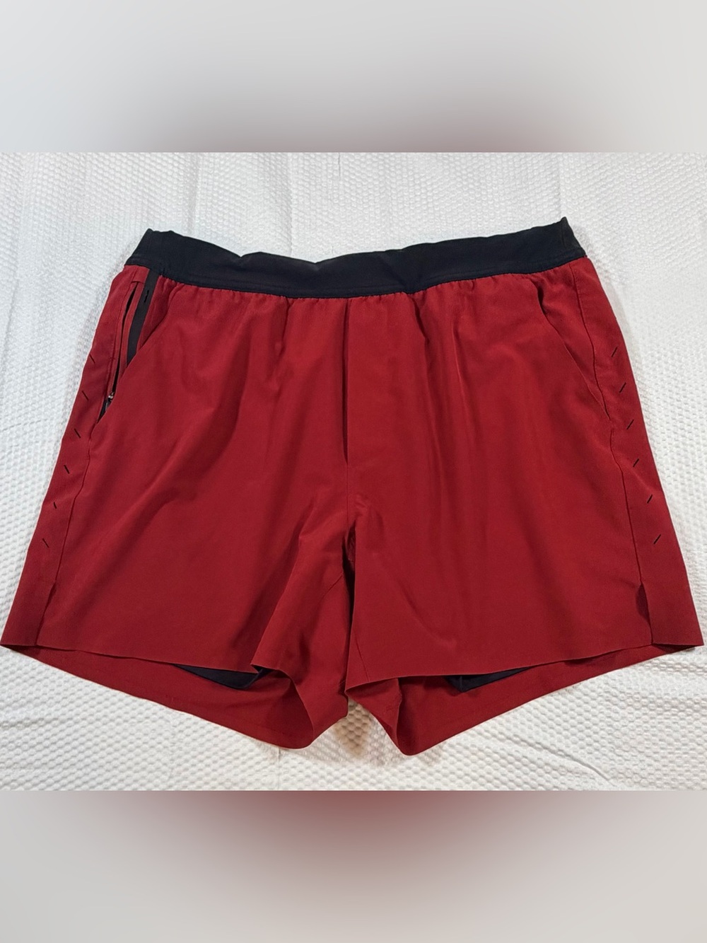 Ten Thousand Interval Shorts Men’s XL Red Black Line Running Training Gym